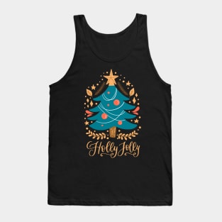 Merry Christmas_Holly Jolly Tank Top